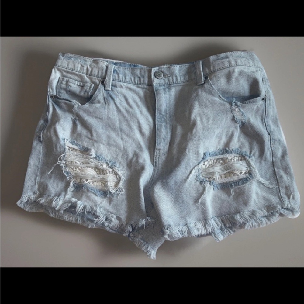 Mudd Shorts Junior Size 17 Distressed Short Pockets Daisy Dukes Y2K High-rise